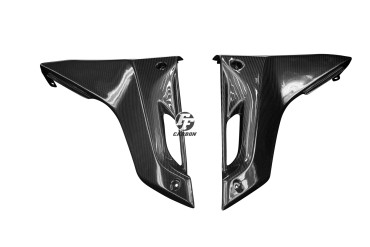 Carbon Side Panels for Yamaha YZF-R 125 Carbon+Fibreglass | Twill Weave | Glossy