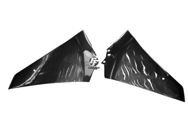 Carénage Latéral Carbone pour Yamaha YZF-R1 2009-2014 Carbone+Fibre de Verre | Toile Sergé | Brillant
