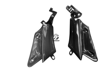 Carbon Side Panels for Yamaha YZF-R6 2003-2004 Carbon+Fibreglass | Plain Weave | Glossy