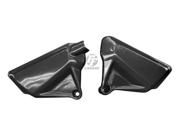 Carénage Latéral en cadre Carbone pour Ducati Diavel 1260/1260S 2019-2020 Carbone+Fibre de Verre | Toile Contraignant | Brillant