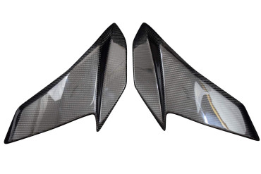 Pannello laterale (parte superiore) Carbonio per Aprilia Tuono V4 2021- 100% Carbonio | Spigato | Brillante