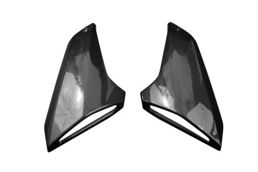 Carénage Latéral (partie supérieur) Carbone pour Yamaha MT-09 2013-2016 Carbone+Fibre de Verre | Toile Contraignant | Brillant