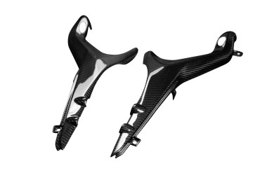Carénage Latéral au-dessous selle Carbone pour Ducati Streetfighter V4 2020- Carbone+Fibre de Verre | Toile Sergé | Brillant