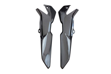 Carbon Side Panels below Seat for Honda CB 750 Hornet 2023- Carbon+Fibreglass | Plain Weave | Glossy