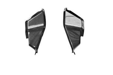 Carenado lateral debajo de asiento Carbono por KTM RC8 Carbono+Fibra de Vidrio | Patron Enlazado | Brillante