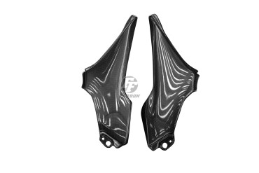 Carbon Seitenverkleidung unter Sitz für Kawasaki Z 900 2017- Carbon+Fiberglas | Leinwand | Glossy