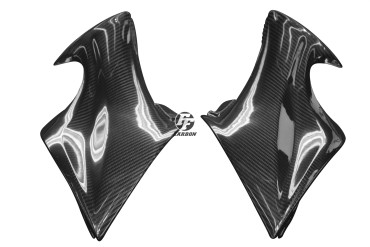 Carbon Side Panels below Seat for Suzuki GSX-S 1000 Carbon+Fibreglass | Twill Weave | Glossy