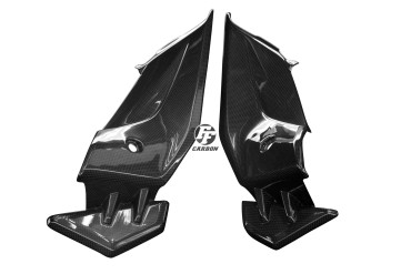 Carenatura laterale sotto il sedile Carbonio per Suzuki GSX-S 750 2016- Carbonio+Fibra di Vetro | Tela | Brillante
