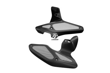 Carbon Side Panels below Tank for Aprilia RSV Tuono 2003-2005 Carbon+Fibreglass | Twill Weave | Matt