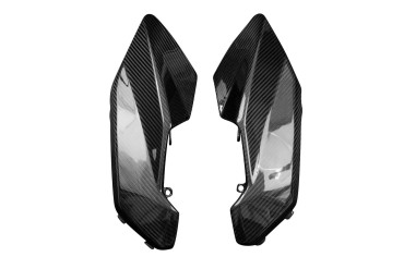 Carenatura laterale sotto il serbatoio Carbonio per Aprilia Shiver 2007-2009 Carbonio+Fibra di Vetro | Spigato | Brillante