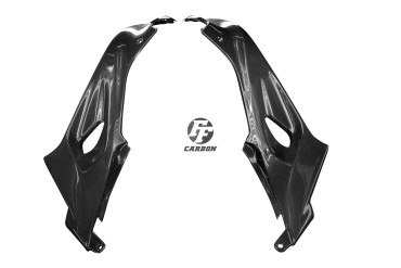 Carenado lateral debajo del depósito Carbono por BMW S1000RR 2015- 100% Carbono | Patron Sencillo | Brillante
