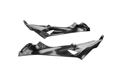 Carenatura laterale sotto il serbatoio Carbonio per BMW S1000RR 2015- Carbonio+Fibra di Vetro | Spigato | Brillante