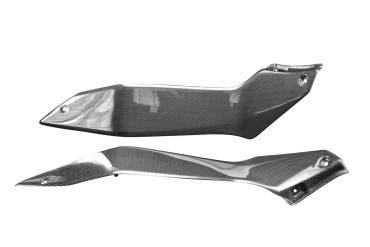 Carénage Latéral au-dessous réservoir Carbone pour Kawasaki Z H2 2020- Carbone+Fibre de Verre | Toile Contraignant | Brillant