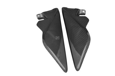 Carenado lateral debajo del depósito Carbono por Triumph Speed Triple 2011-2015 Carbono+Fibra de Vidrio | Patron Enlazado | Brillante