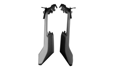 Carénage Latéral au-dessous réservoir Carbone pour Triumph Street Triple R / RS 2023- Carbone+Fibre de Verre | Toile Sergé | Mat