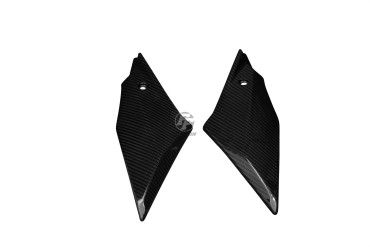 Carénage Latéral au-dessous réservoir Carbone pour Yamaha R1 2015-2019 Carbone+Fibre de Verre | Toile Sergé | Brillant