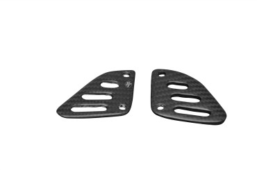 Carbon Rear Heel Guards for Aprilia RSV 4 2009- Carbon+Fibreglass | Twill Weave | Matt