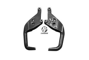Agarres de pasajero Carbono por KTM 1290 Super Adventure 2017-2020 Carbono+Fibra de Vidrio | Patron Sencillo | Brillante