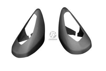 Carbon Mirror Cover for Ducati Panigale V4/ V4S/ V4R Carbon+Fibreglass | Plain Weave | Matt