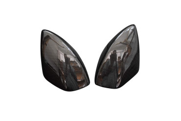 Carbon Mirror Cover for Suzuki GSX 1300 R Hayabusa Carbon+Fibreglass | Plain Weave | Glossy