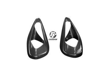 Carenado de espejo Carbono por Ducati Supersport 2017-2020 Carbono+Fibra de Vidrio | Patron Sencillo | Brillante