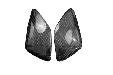 Cache du réservoir Carbone pour Kawasaki ZX-4R Carbone+Fibre de Verre | Toile Sergé | Brillant