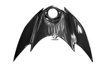 Covertor del depósito Carbono por Yamaha MT-01 Carbono+Fibra de Vidrio | Patron Enlazado | Brillante