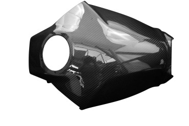 Covertor del depósito Carbono por Yamaha MT-10 2016-2021 Carbono+Fibra de vidrio | Patron Enlazado | Brillante
