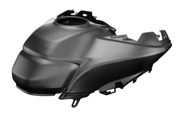 Carenado de depósito (Lado superior) Carbono por Ducati Multistrada 1200 2015-2017 / 1200S Touring / 1260 2018- Carbono+Fibra de Vidrio | Patron Enlazado | Opaco