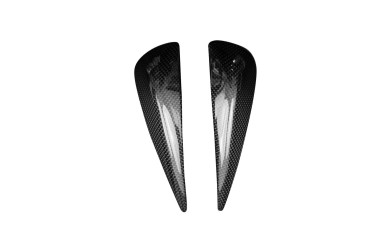 Carénage du réservoir (parties Latérales) Carbone pour Aprilia RS 660 Carbone+Fibre de Verre | Toile Contraignant | Brillant