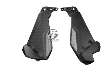 Carenado de depósito (paneles laterales) Carbono por BMW R1200 GS 2013-2016 Carbono+Fibra de Vidrio | Patron Enlazado | Opaco
