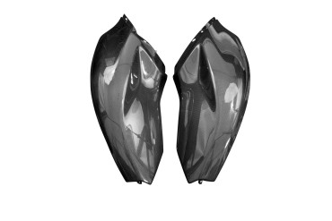 Carénage du réservoir (parties Latérales) Carbone pour Ducati Diavel 1260/1260S 2019-2020 Carbone+Fibre de Verre | Toile Contraignant | Brillant