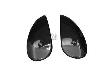 Carbon Tank Fairing (Lateral Parts) for Ducati Scrambler Carbon+Fibreglass | Plain Weave | Glossy