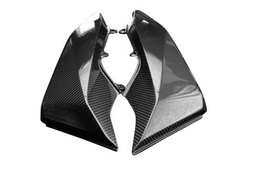 Parti laterali della carenatura del serbatoio Carbonio per KTM 690 SMC/R, Enduro, Rally 2012-2018 Carbonio+Fibra di Vetro | Spigato | Brillante