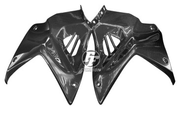 Carenado de depósito (paneles laterales) Carbono por Kawasaki Ninja H2 2015+ / H2R 2015+ 