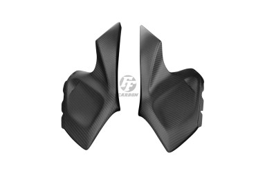 Parti laterali della carenatura del serbatoio Carbonio per Kawasaki Z1000 2014-2020 Carbonio+Fibra di Vetro | Spigato | Opaco