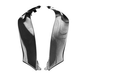 Carenado de depósito (paneles laterales) Carbono por Kawasaki ZX-10R 2011-2015 Carbono+Fibra de Vidrio | Patron Enlazado | Brillante