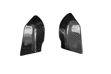 Carenado de depósito (paneles laterales) Carbono por MV Agusta Brutale 675 2013-2015 Carbono+Fibra de Vidrio | Patron Sencillo | Brillante