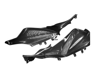 Carenado de depósito (paneles laterales) Carbono por Yamaha MT-07 2013-2017 100% Carbono | Patron Enlazado | Brillante