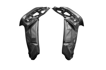 Carbon Tank Fairing (Lateral Parts) for Yamaha MT-10 2016- Carbon+Fibreglass | Plain Weave | Glossy