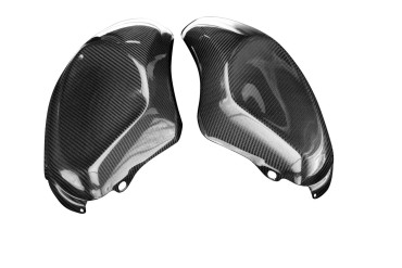 Carenado de depósito (paneles laterales) Carbono por Yamaha XSR 900 Carbono+Fibra de Vidrio | Patron Enlazado | Brillante