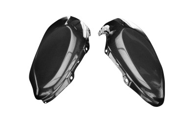 Carenado de depósito (paneles laterales) Carbono por Yamaha XSR 900 Carbono+Fibra de Vidrio | Patron Sencillo | Brillante