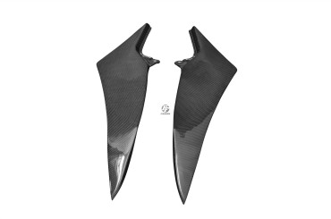 Carenado de depósito (paneles laterales) Carbono por Yamaha YZF-R1 2009-2014 100% Carbono | Patron Sencillo | Brillante