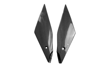 Carenado de depósito (paneles laterales) Carbono por Yamaha YZF-R1 2020- 100% Carbono | Patron Enlazado | Brillante