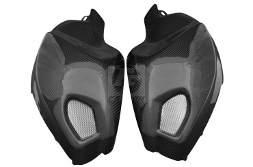 Carenado de depósito Carbono por Ducati Monster 696 / 796 / 1100 / 1100 EVO 100% Carbono | Patron Enlazado | Brillante