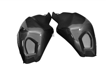 Carénage du réservoir Carbone pour Ducati Monster 696 / 796 / 1100 / 1100 EVO 100% Carbone | Toile Contraignant | Brillant