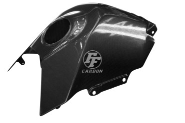 Carenado de depósito Carbono por KTM Duke 125/390 2017- Carbono+Fibra de Vidrio | Patron Sencillo | Brillante