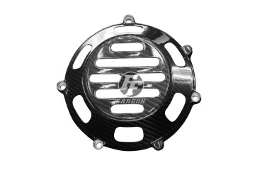 Coperchio frizione a secco Carbonio per Ducati (luftgekühlte 4 Ventil Motoren) 100% Carbonio | Spigato | Brillante