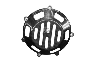 Coperchio frizione a secco Carbonio per Ducati (luftgekühlte 4 Ventil Motoren) Carbonio+Fibra di Vetro | Tela | Brillante