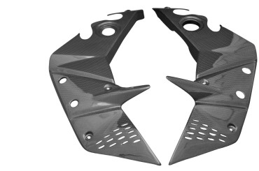 Carbon Untere Seitenverkleidung für Kawasaki Z750/R 2007-2012 / Z1000 2007-2009 